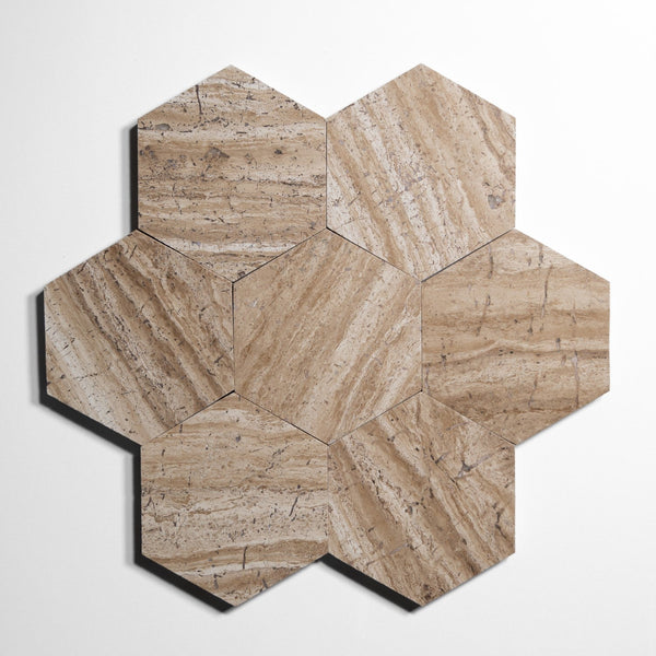 stonewood 5 hexagon tile by Designer Rug stw5hx 5