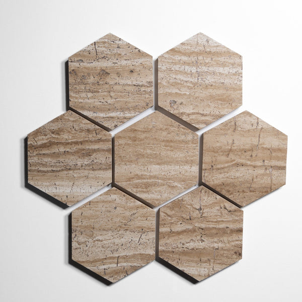 stonewood 5 hexagon tile by Designer Rug stw5hx 6