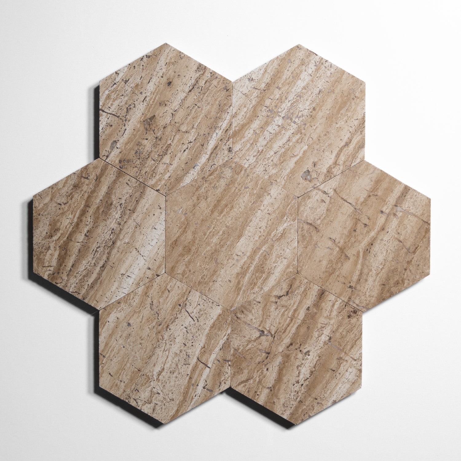 stonewood 5 hexagon tile by Designer Rug stw5hx 1