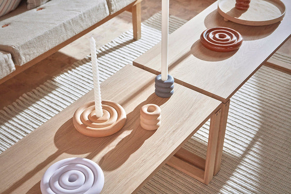 savi ceramic candleholder high 7