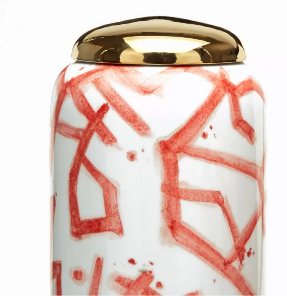 corals covered jars with gold metallic lid in various sizes 2