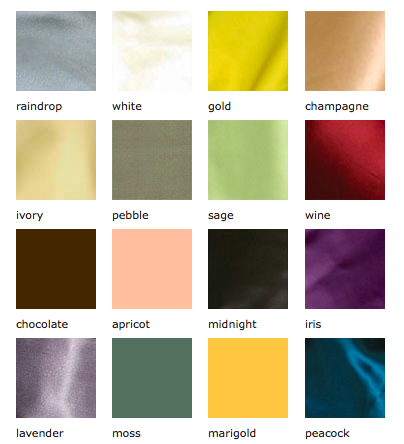 Kumi Kookoon Color Swatches
