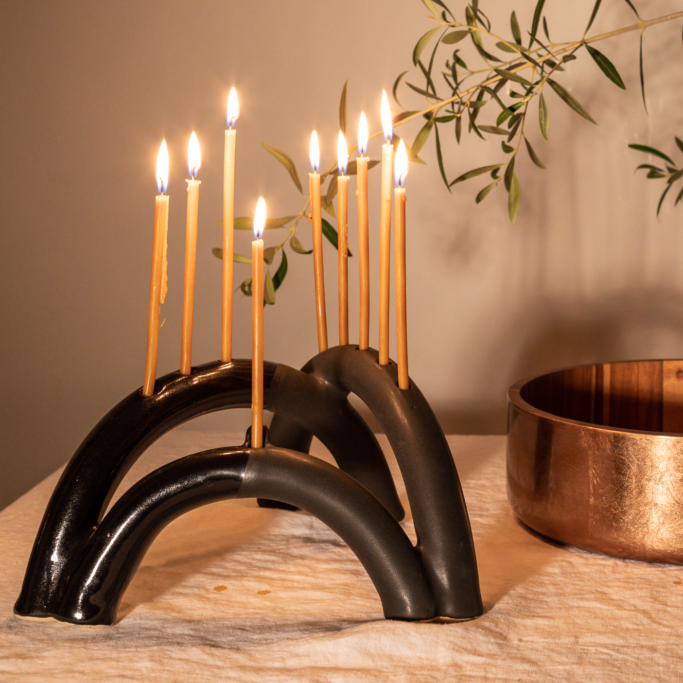 shana menorah in various colors