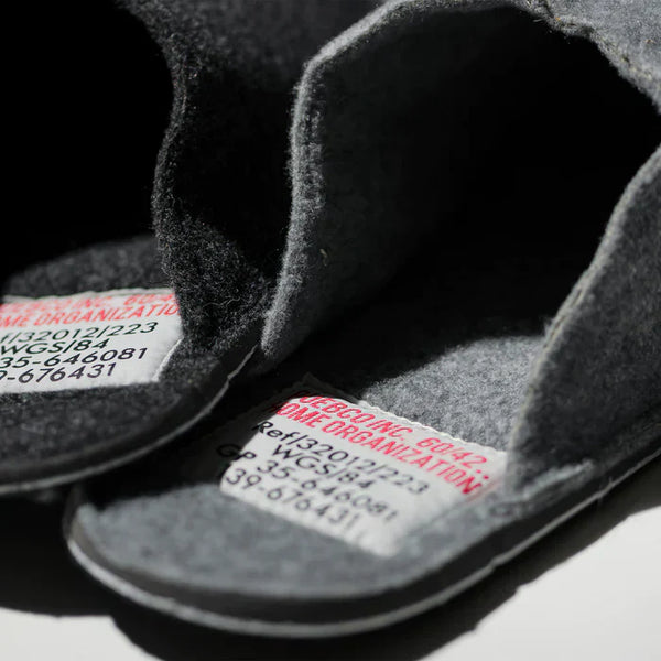 Slippers Large in Dark Gray