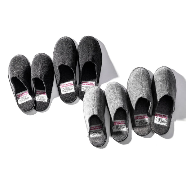 Slippers Large in Dark Gray