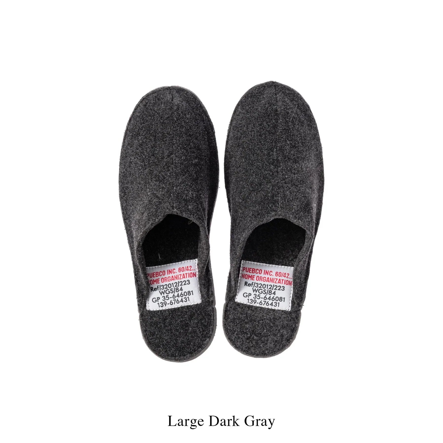 Slippers Large in Dark Gray