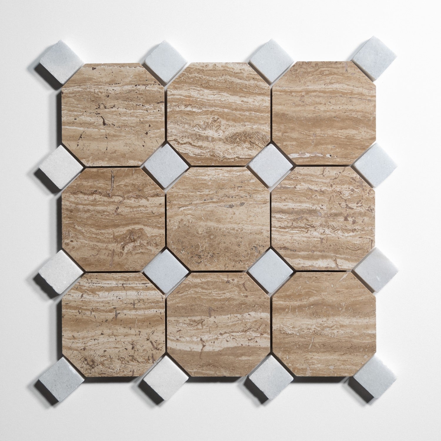 Stonewood Accent Glacier White Tile Sample