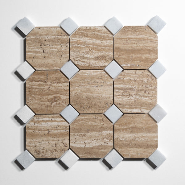 Stonewood Accent Glacier White Tile Sample