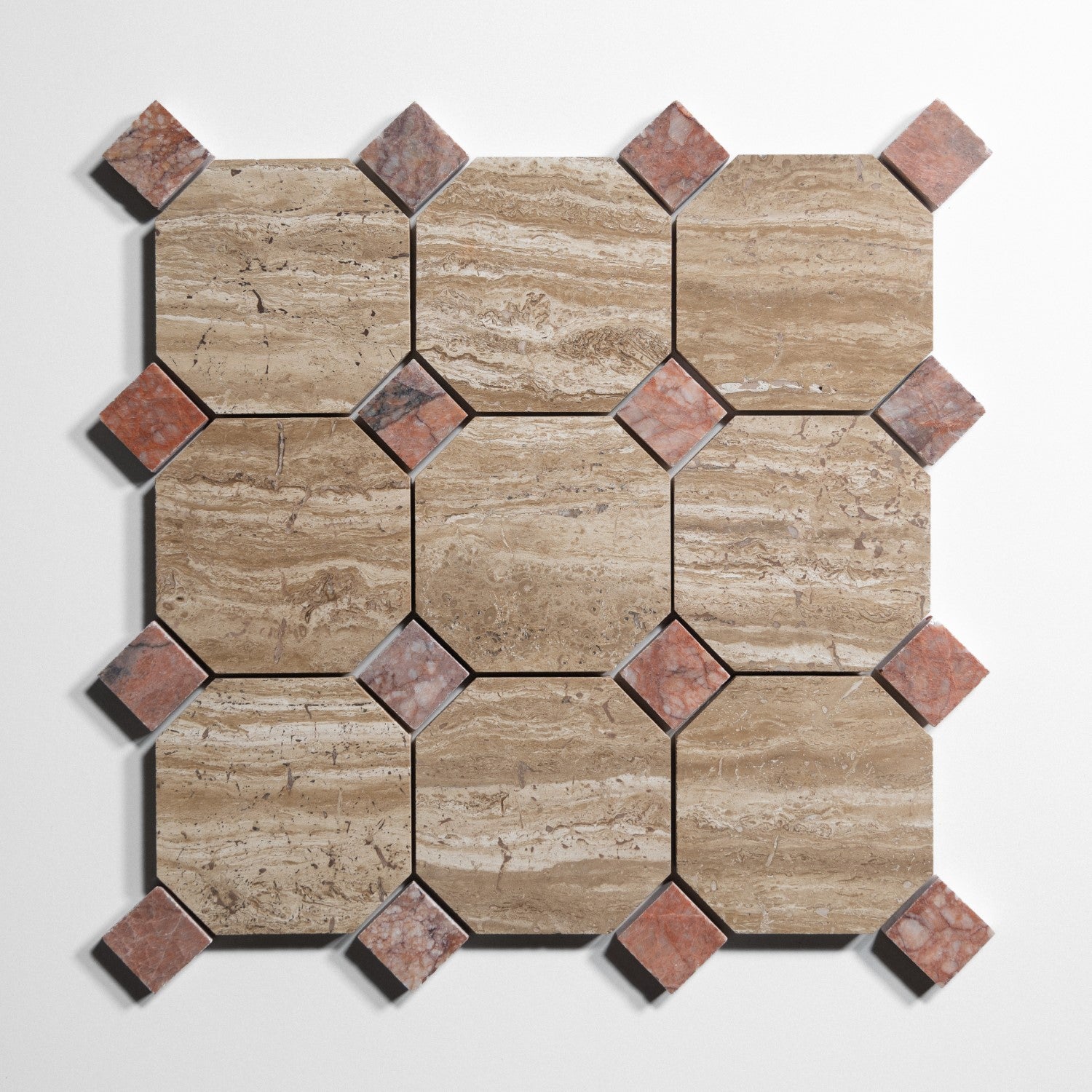 Stonewood Accent Rojo Breccia Tile Sample