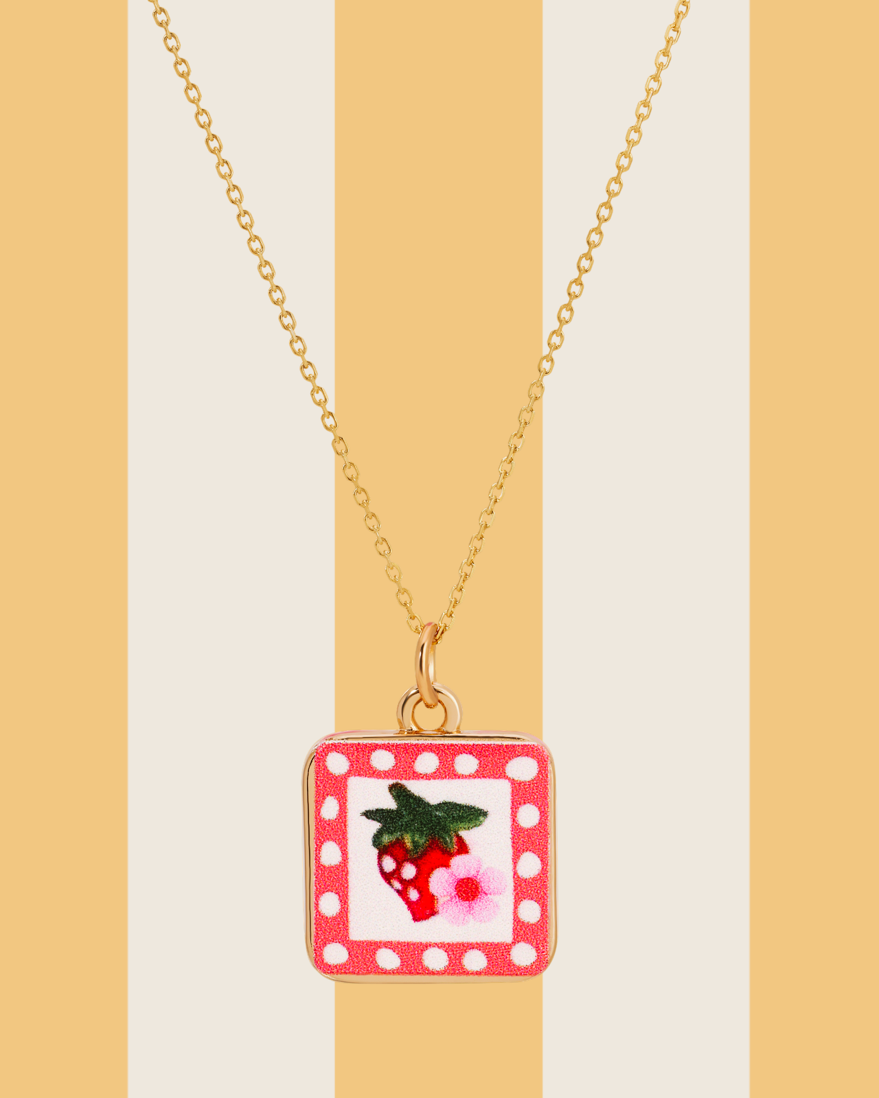 Strawberry Eyes Necklace