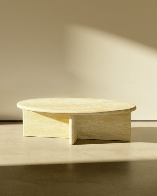 plinth large oval marble coffee table csl4215r slm 20