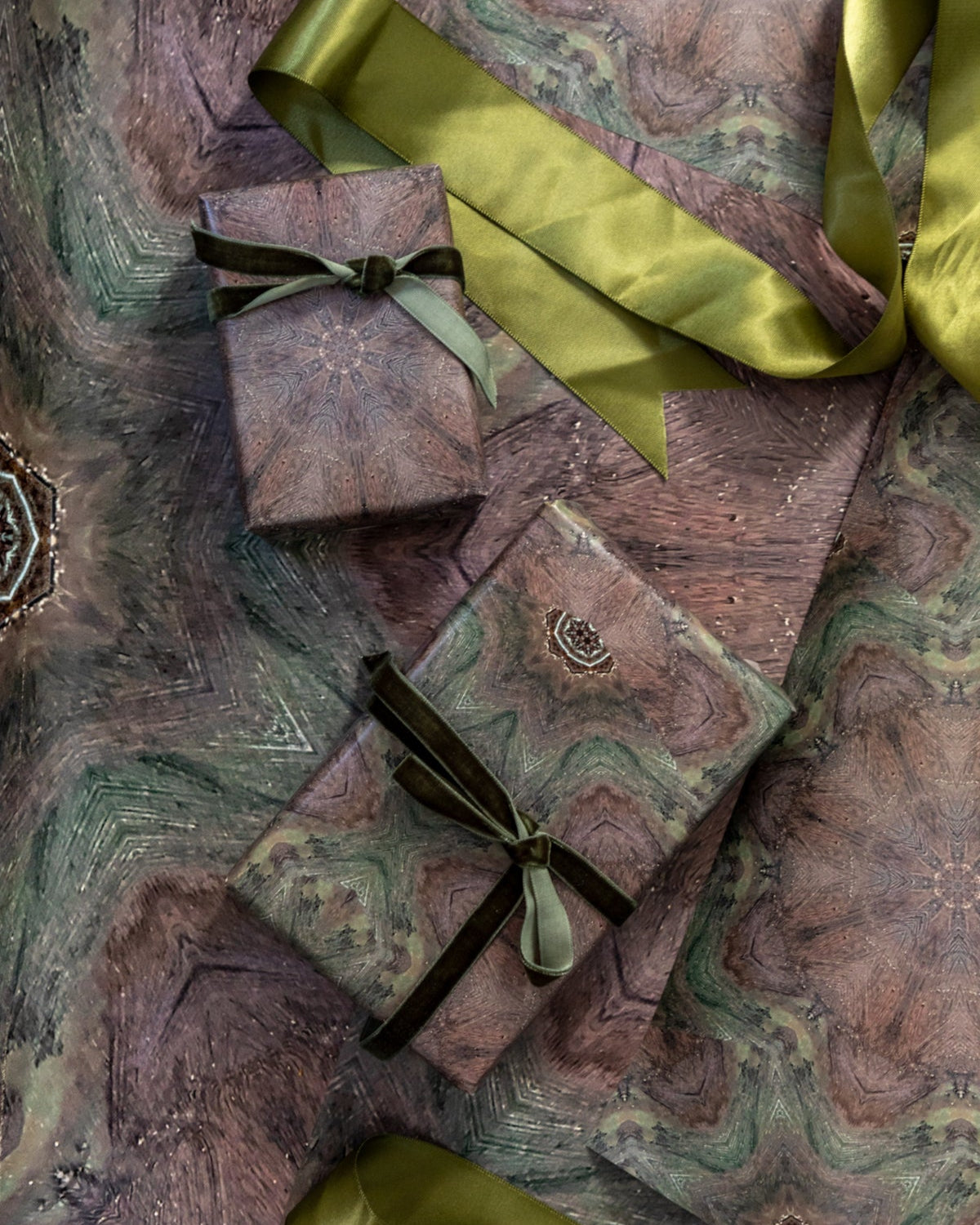 Burgundy Forest Wrapping Paper