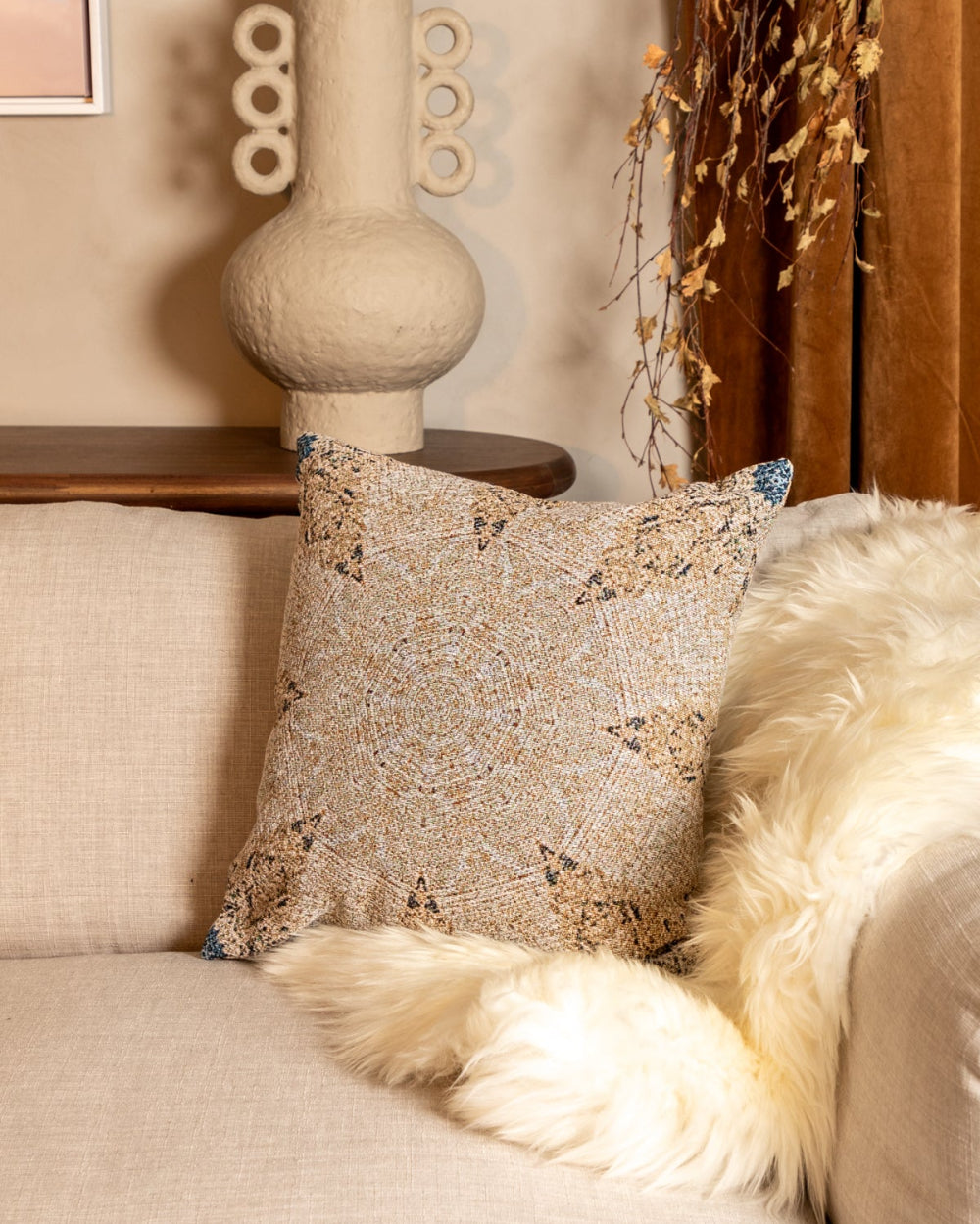 Canvas Lace Woven Pillow