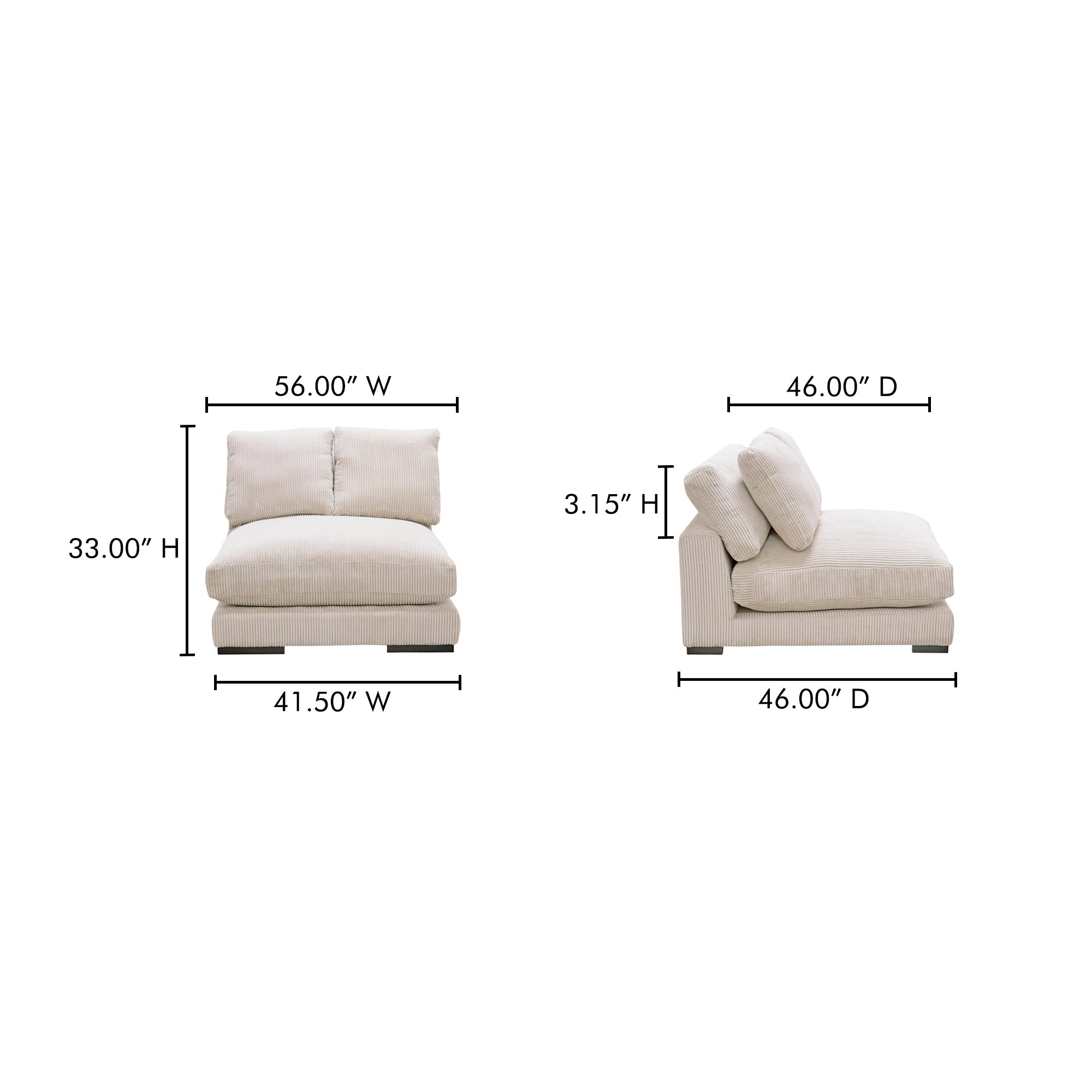 Plunge Slipper Chair Moes Home Collection Mhc Tn 1028 14 16