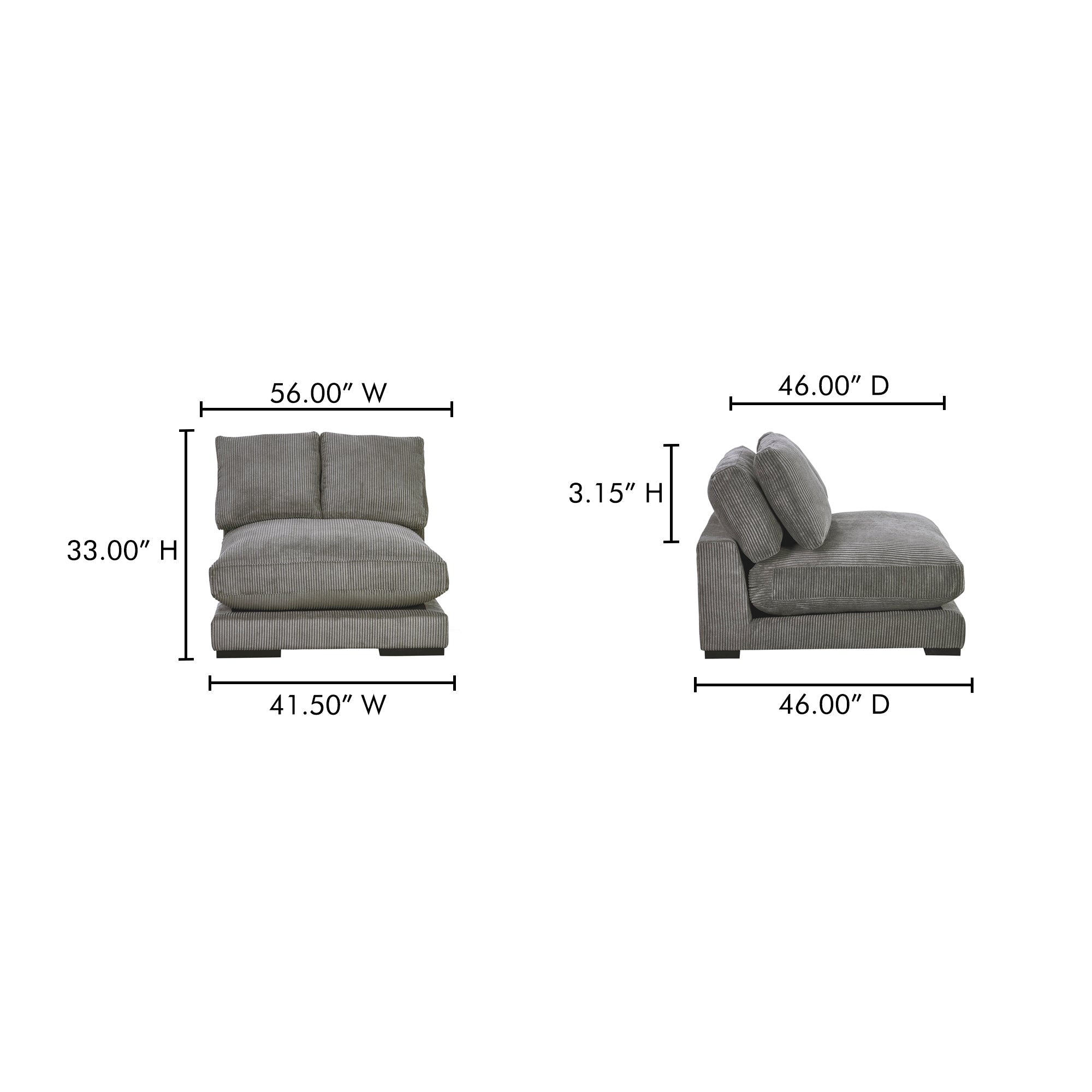 Plunge Slipper Chair Moes Home Collection Mhc Tn 1028 14 17