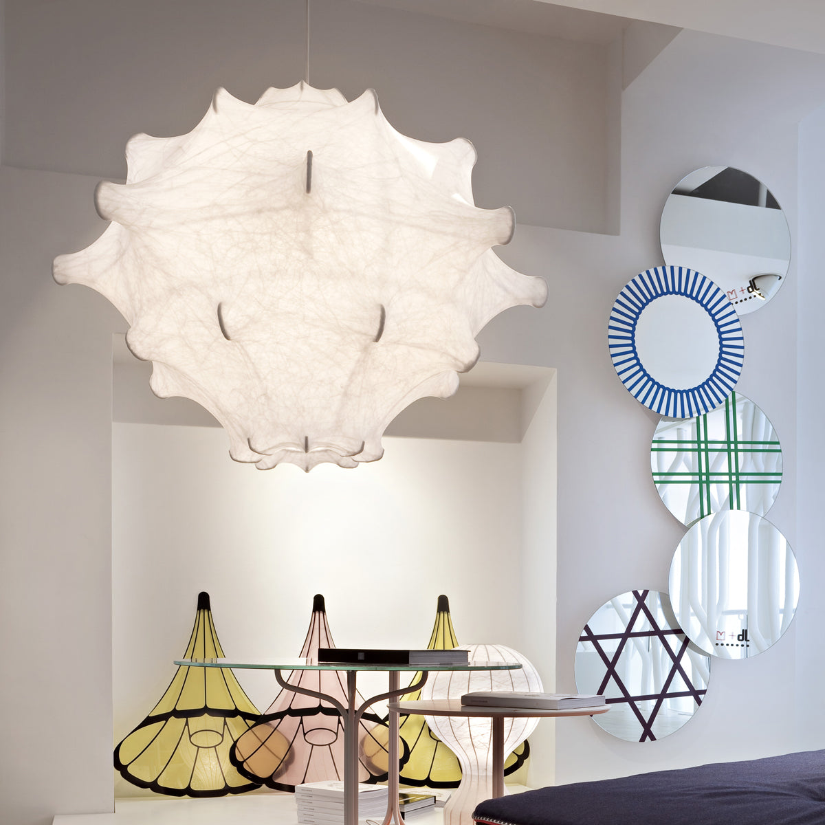 Taraxacum Cocoon Plastic Pendant Lighting in Various Colors & Sizes
