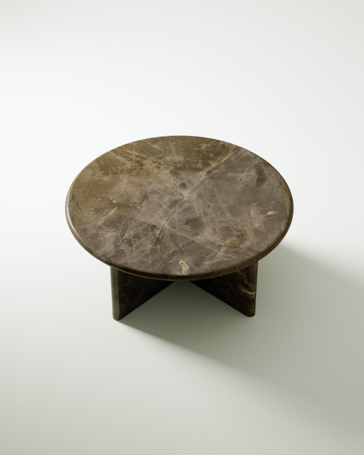 plinth small circular marble coffee table csl3312 slm 9