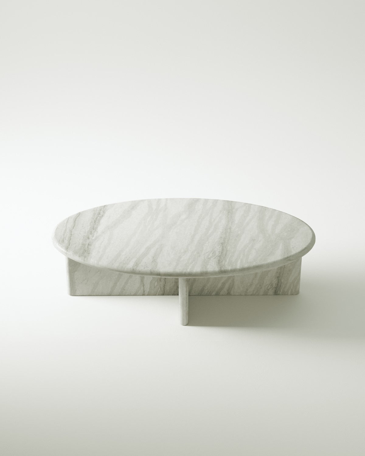 plinth large oval marble coffee table csl4215r slm 6