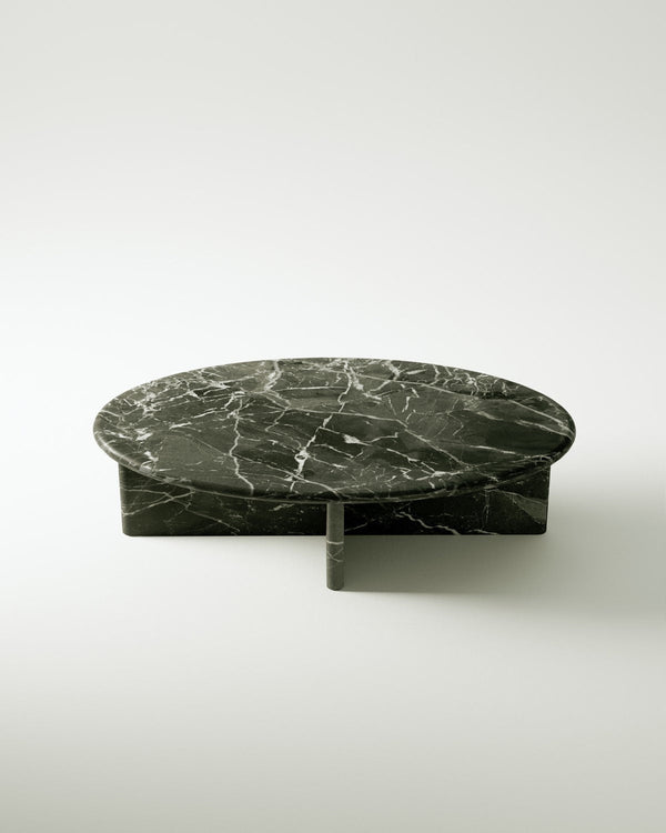plinth large oval marble coffee table csl4215r slm 7