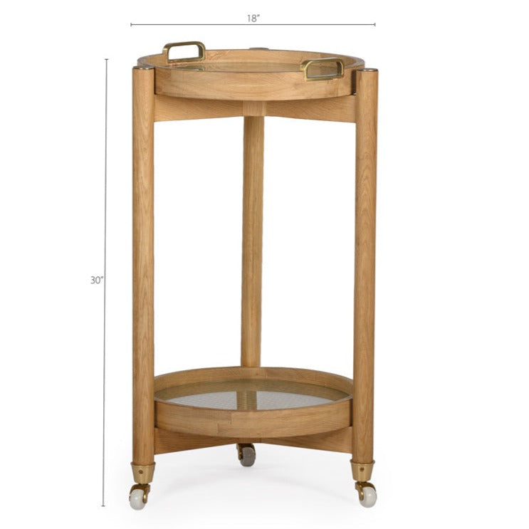 Trio Round Bar Cart By Bd Studio Iii Din00235 8