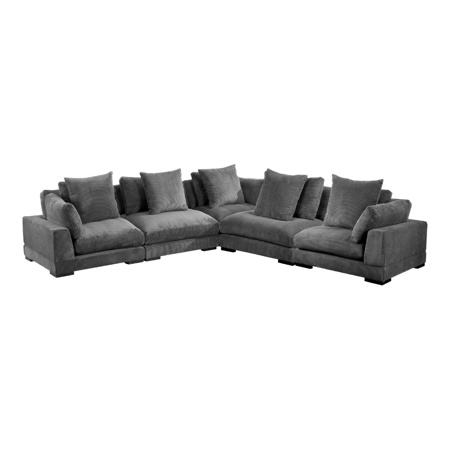 Tumble Classic L Modular Sectional Charcoal 1