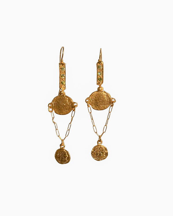 Evening Olivine Earrings