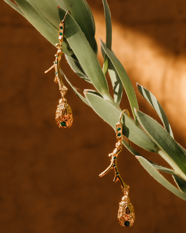 Outer Reef Emerald Earring Set 3