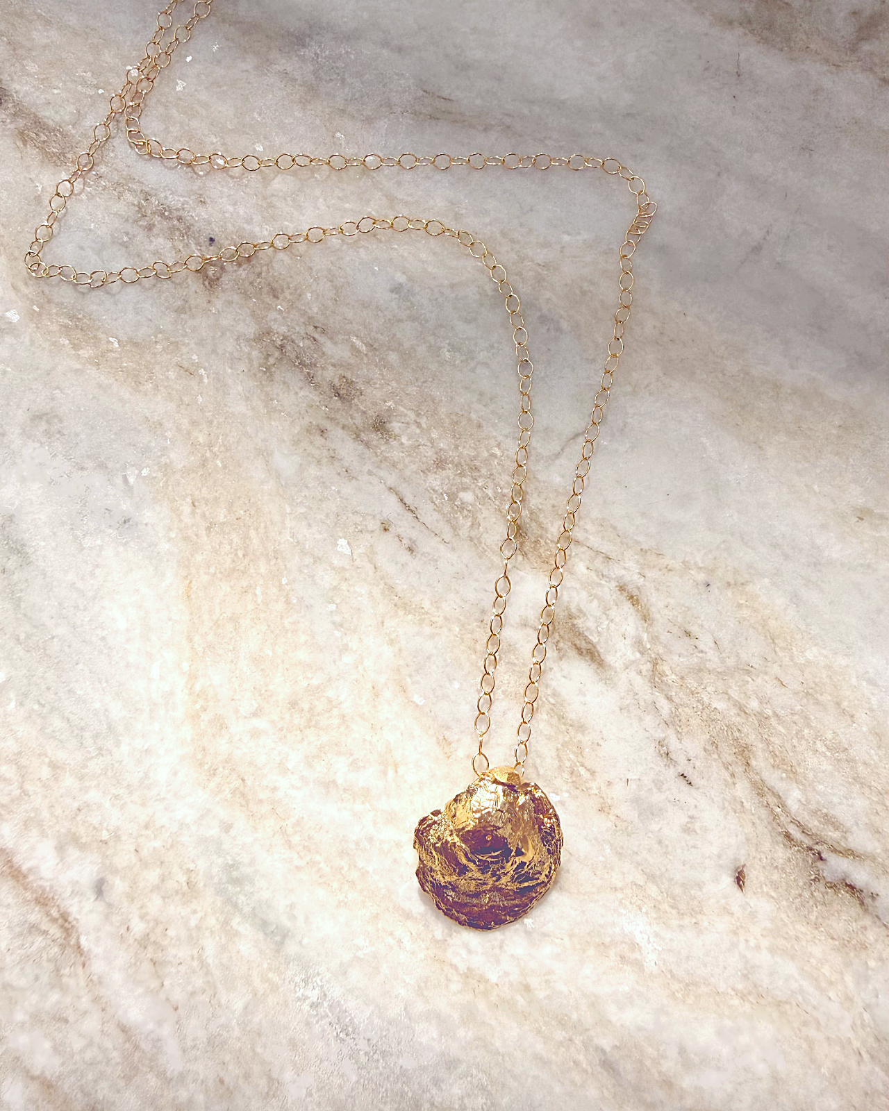 Outside Your Door Mini Oyster Necklace