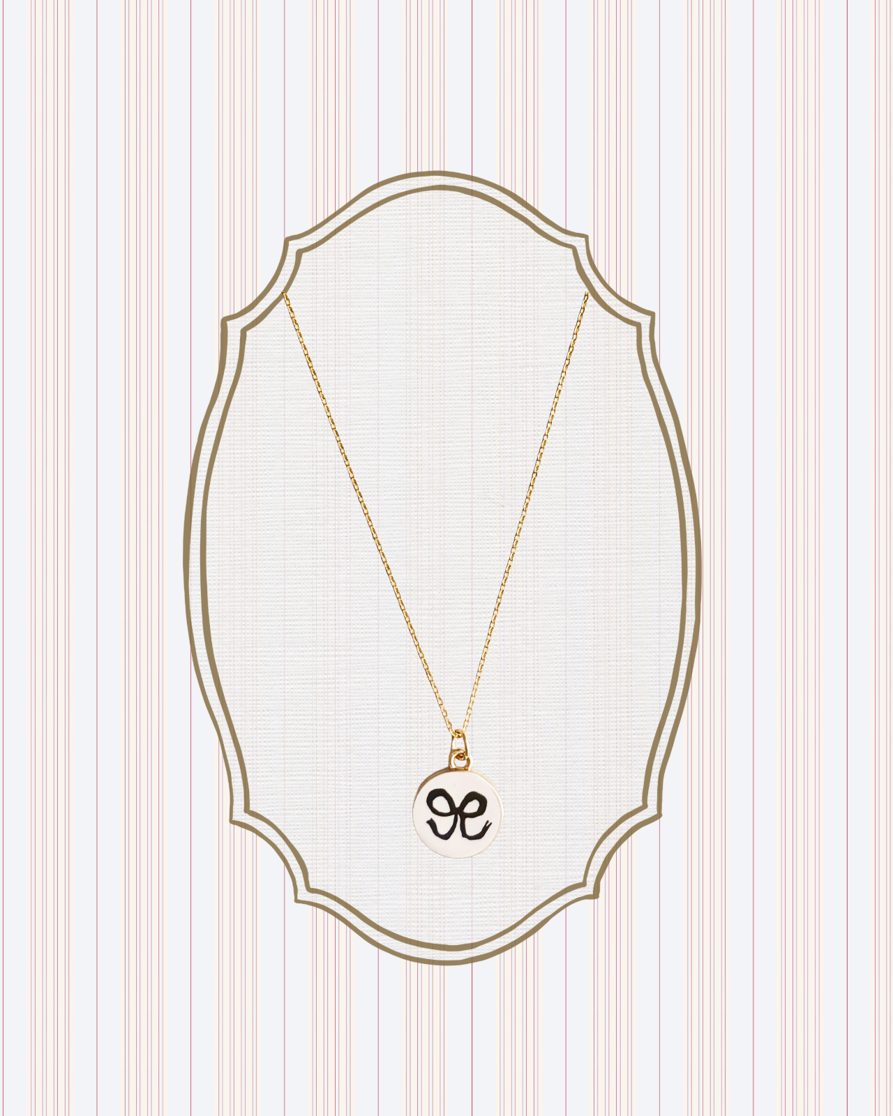 Baby Blue Bow Necklace