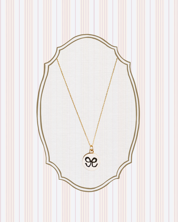 Baby Blue Bow Necklace