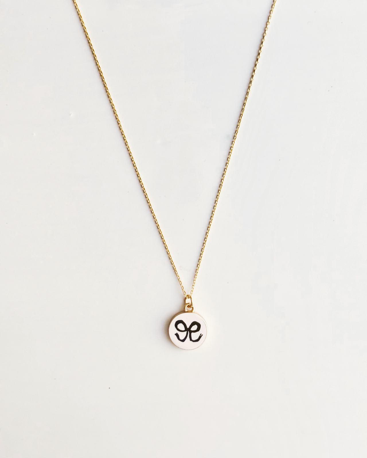 Baby Blue Bow Necklace