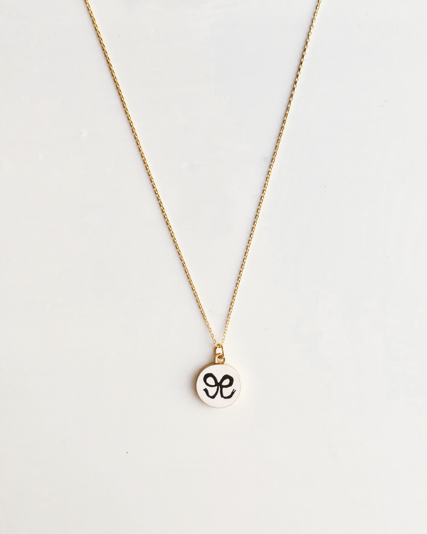 Baby Blue Bow Necklace