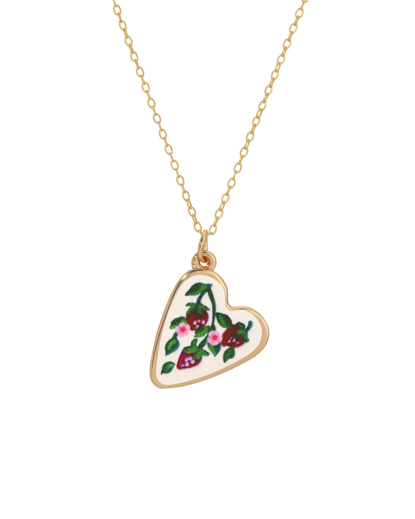 Strawberry Skies Heart Necklace