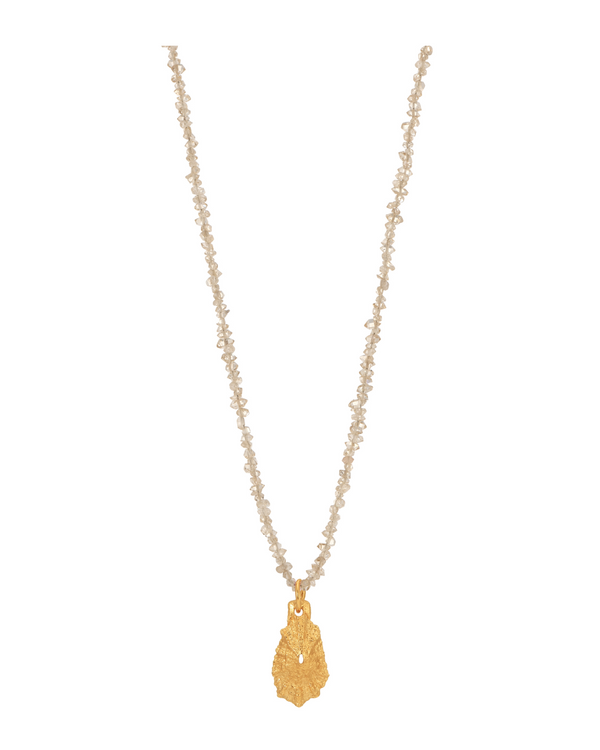 Petit Diamant Herkimer and Limpet Necklace