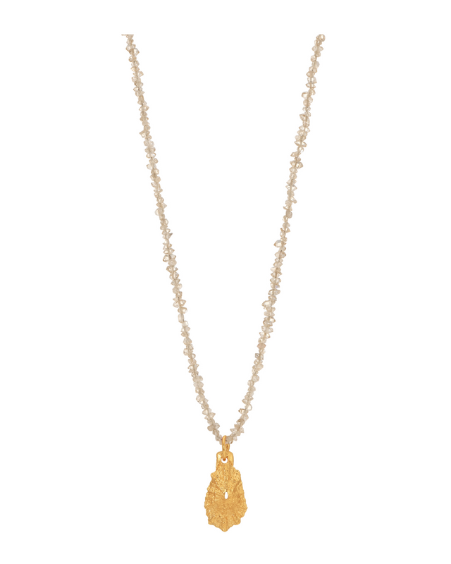 Yellow Herkimer Diamond And Limpet Necklace Paris 1