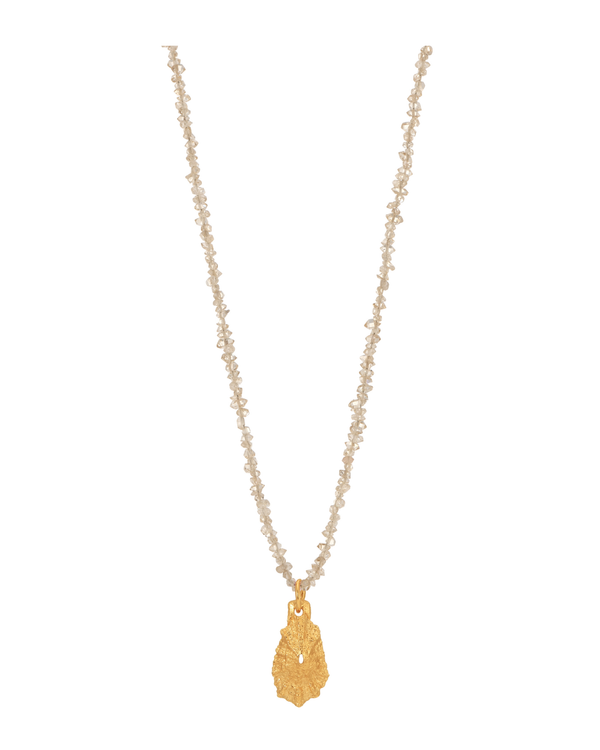 Petit Diamant Herkimer and Limpet Necklace