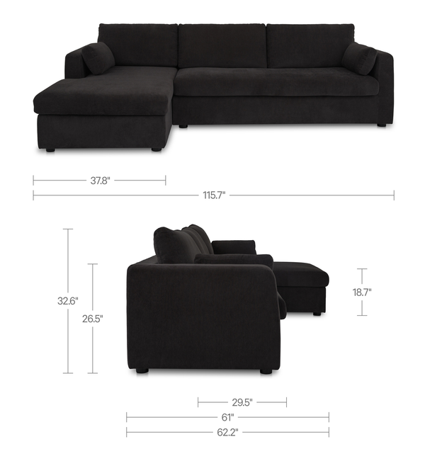 Burrow Sleeper Sectional With Storage Chaise