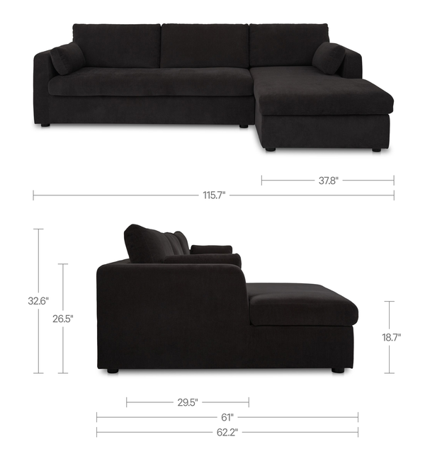 Burrow Sleeper Sectional With Storage Chaise