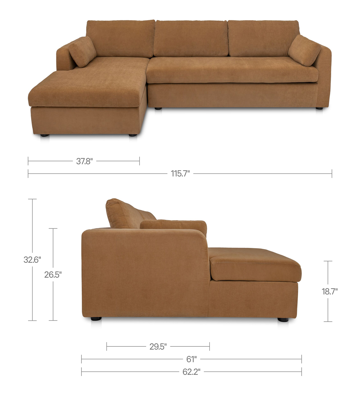 Burrow Sleeper Sectional With Storage Chaise