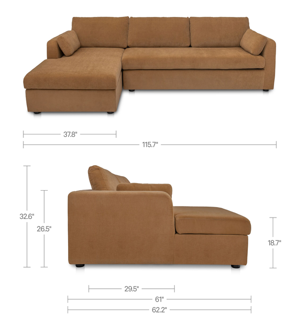 Burrow Sleeper Sectional With Storage Chaise