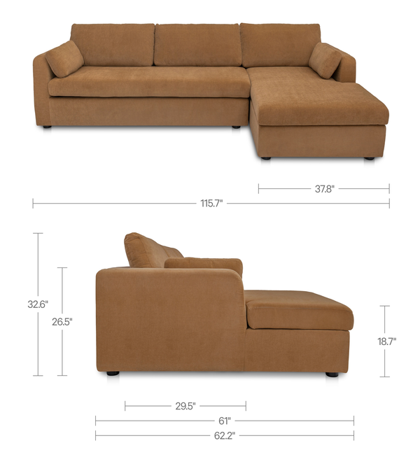 Burrow Sleeper Sectional With Storage Chaise