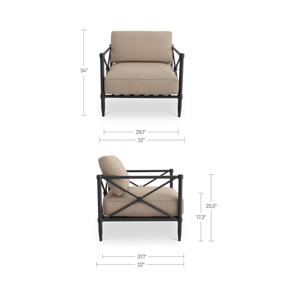 Willow Outdoor Accent Chair