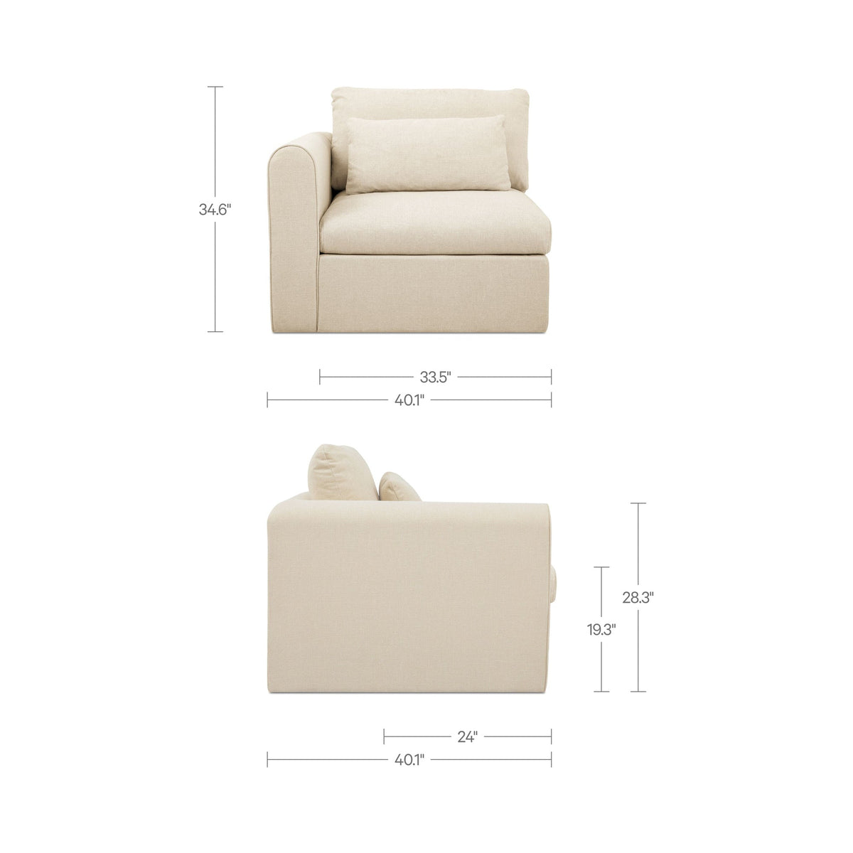 Swift Arm Facing Chair