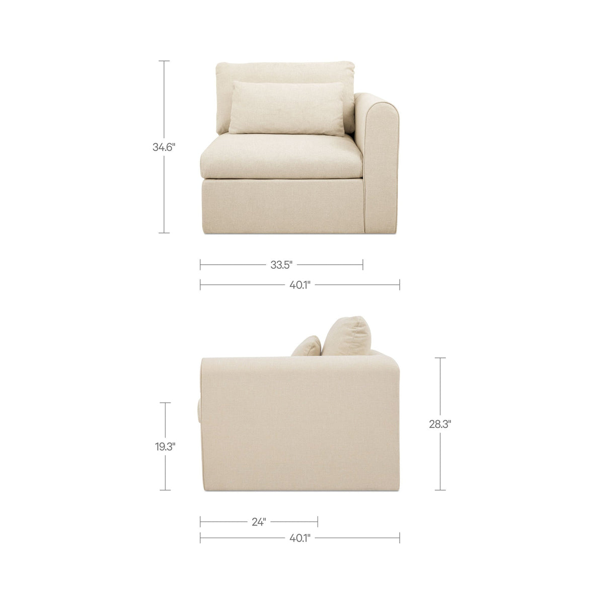 Swift Arm Facing Chair