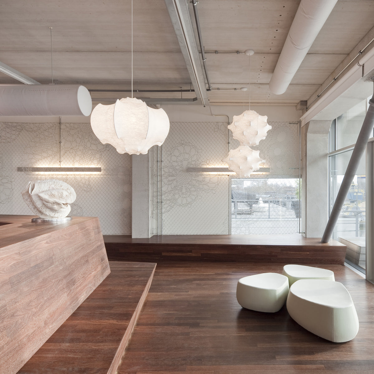 Viscontea Plastic White Pendant Lighting