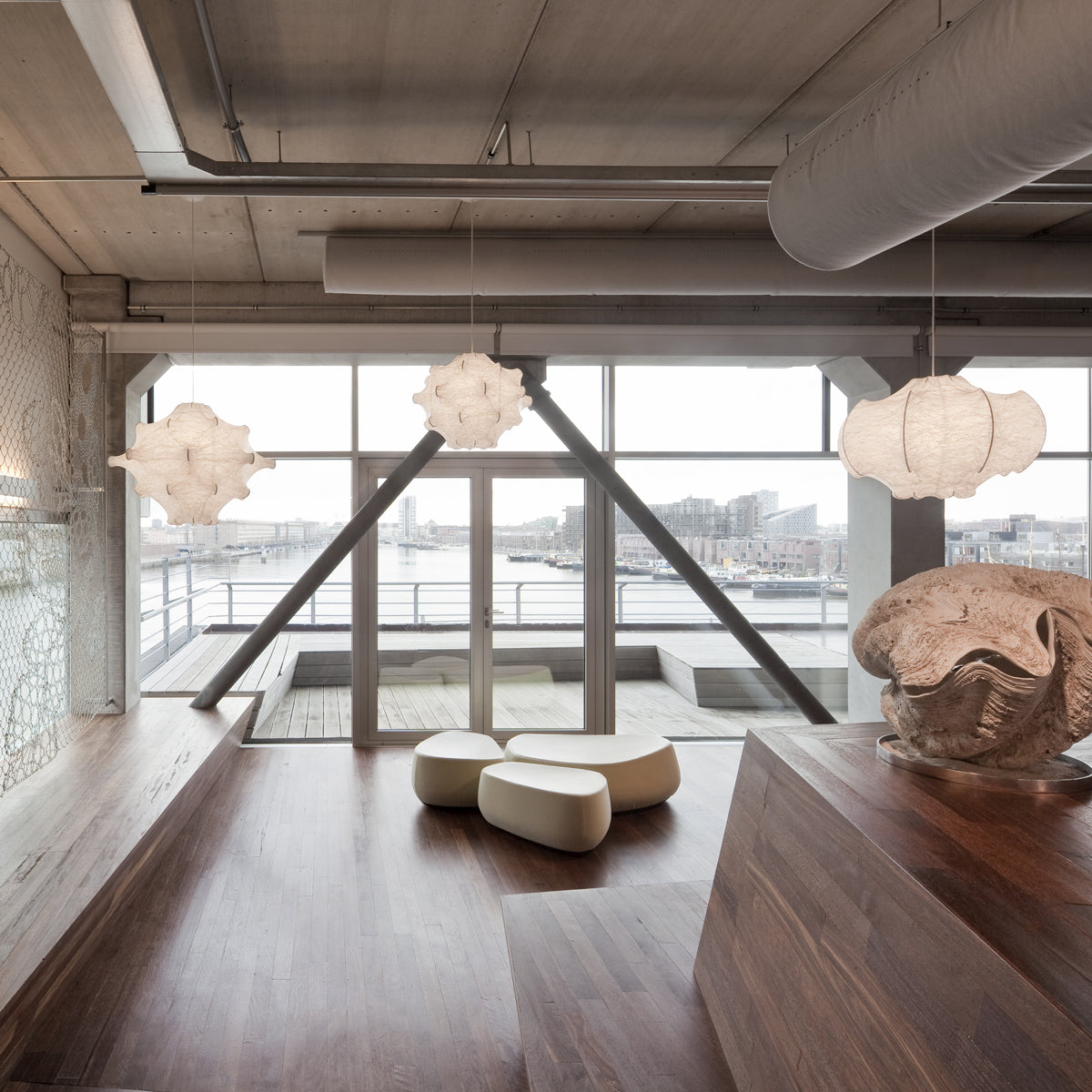 Viscontea Plastic White Pendant Lighting