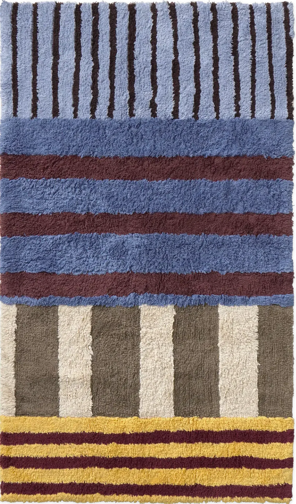 Color On Indigo Blue Washable Rug Lorena Canals C Co Ibl B 2