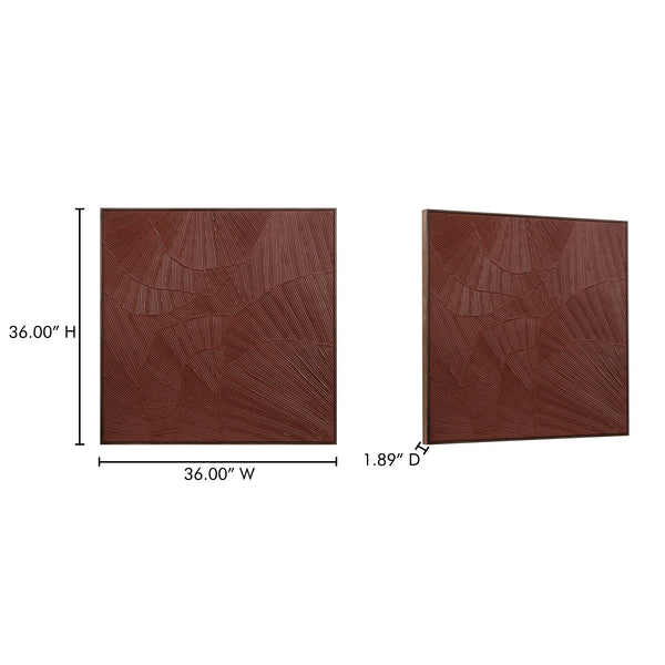 Flutter Maroon Framed Painting Moes Home Collection Mhc Wp 1307 37 4
