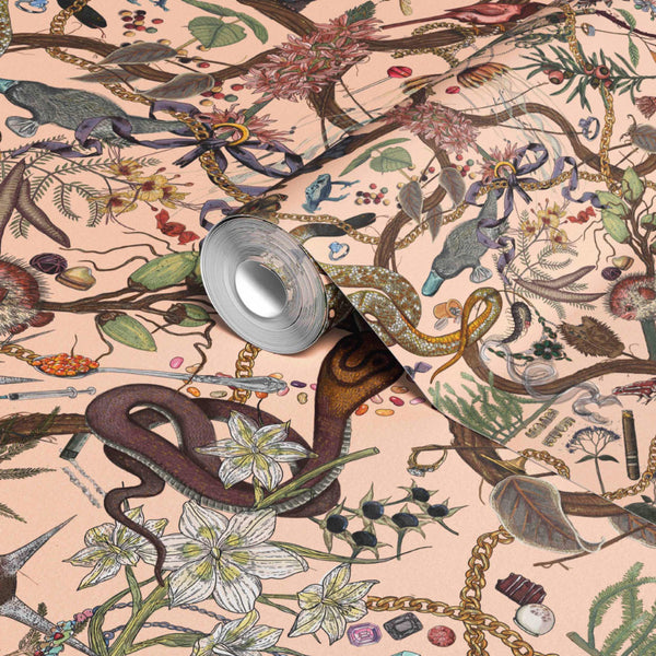Glamour Life Wallpaper in Blush