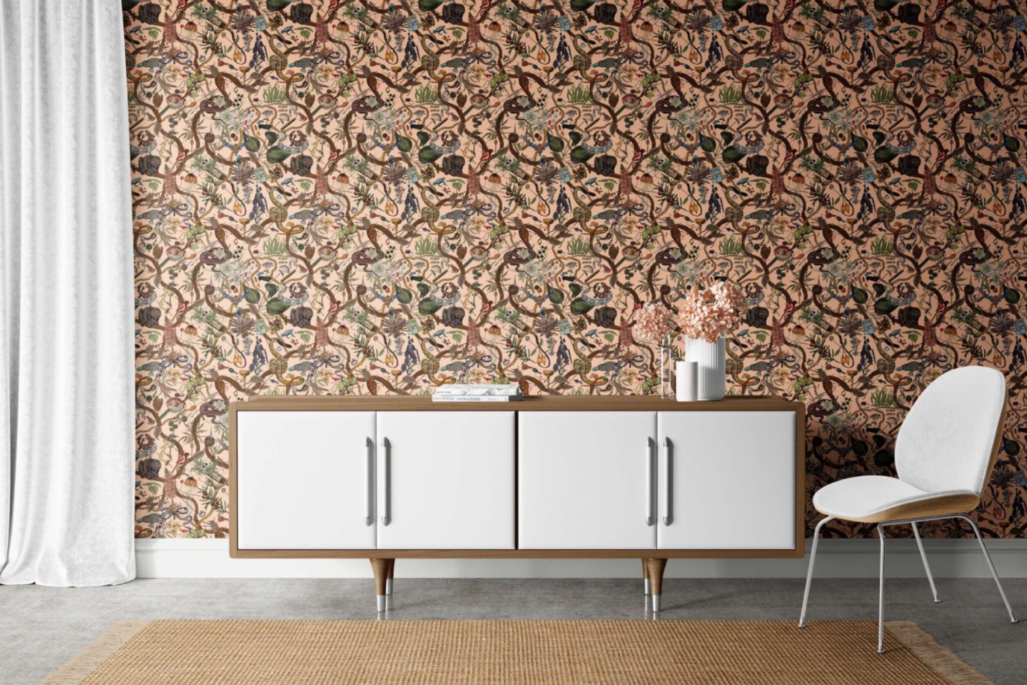 Glamour Life Wallpaper in Blush
